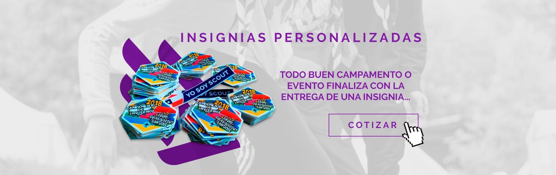 Todo buen campamento finaliza con la entrega de una insignia