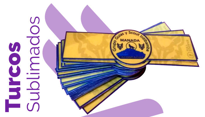 Turcos sublimados con velcro 100% personalizado